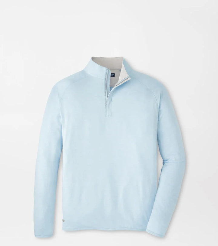 Peter Millar Stealth Performance Quarter-Zip: Blue Frost