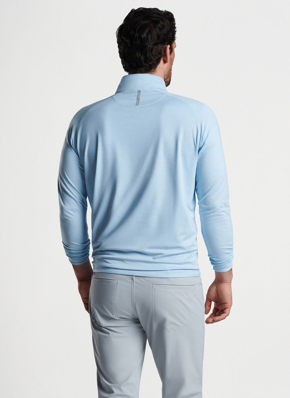 Peter Millar Stealth Performance Quarter-Zip: Blue Frost