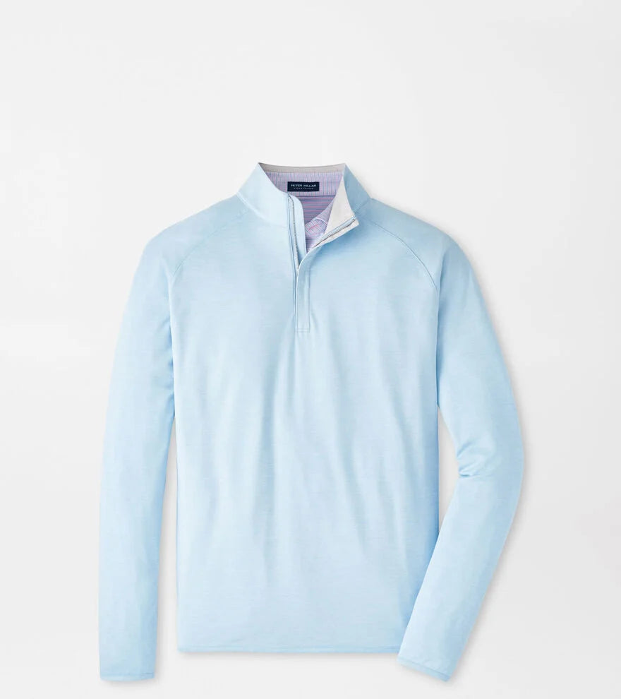 Peter Millar Stealth Performance Quarter-Zip: Blue Frost