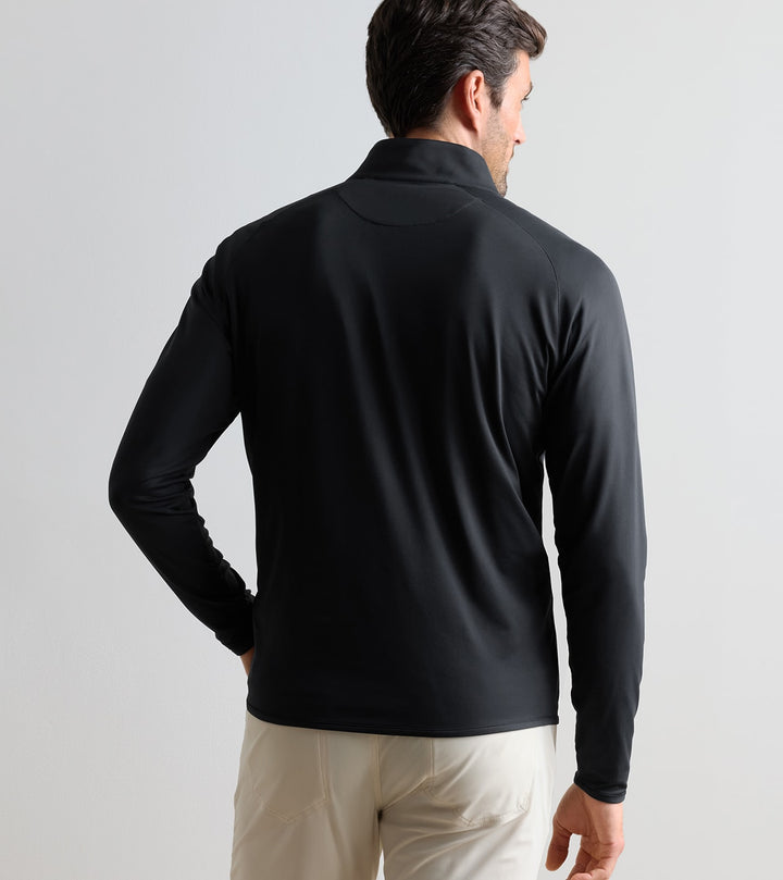 Peter Millar Stealth Performance Quarter-Zip: Black