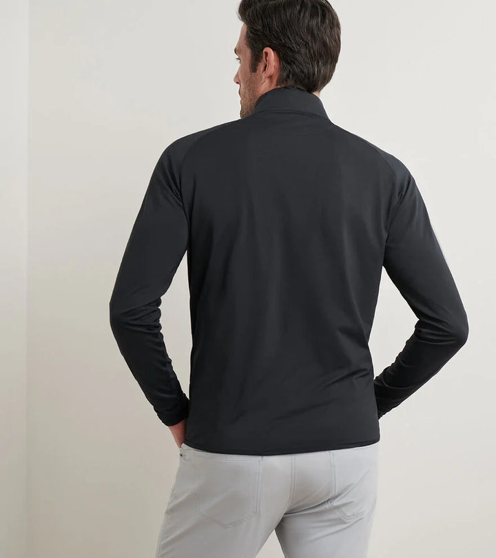 Peter Millar Stealth Performance Quarter-Zip: Black