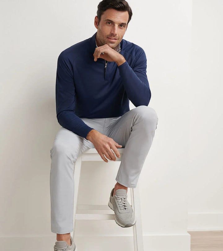 Peter Millar Stealth Performance Quarter-Zip: Navy