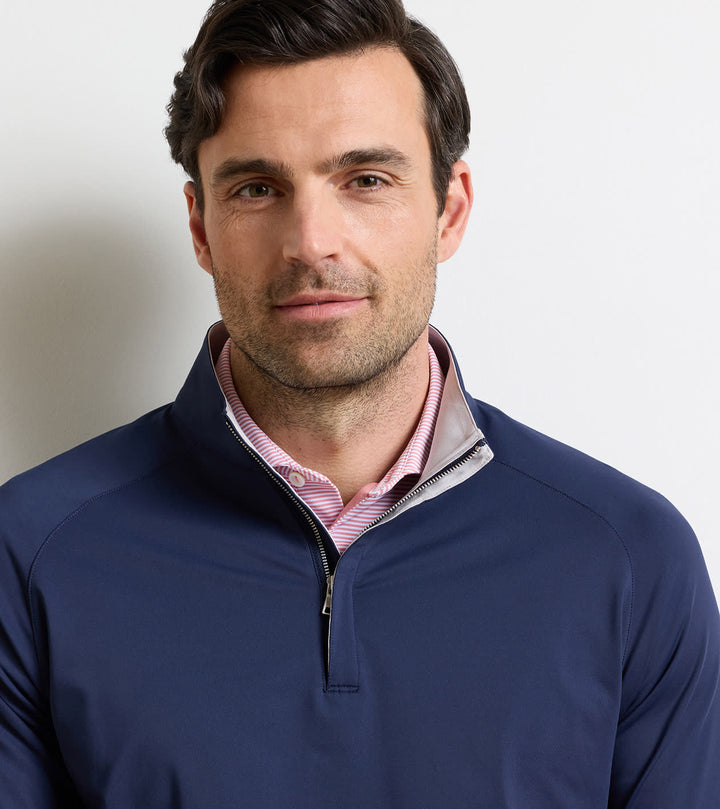 Peter Millar Stealth Performance Quarter-Zip: Navy