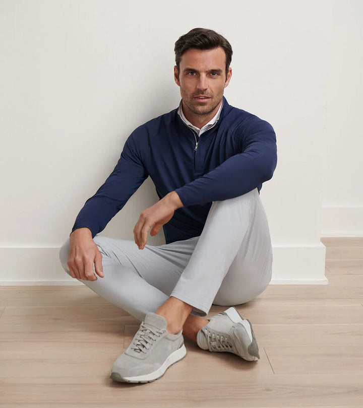 Peter Millar Stealth Performance Quarter-Zip: Navy