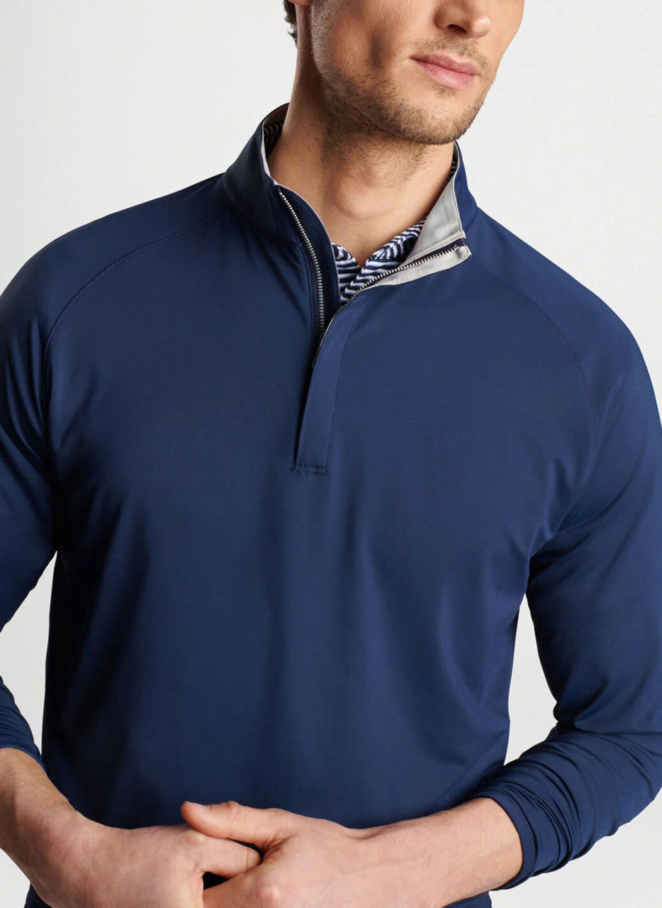 Peter Millar Stealth Performance Quarter-Zip: Navy