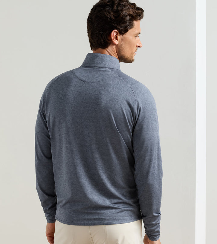 Peter Millar Stealth Performance Quarter-Zip: Steel