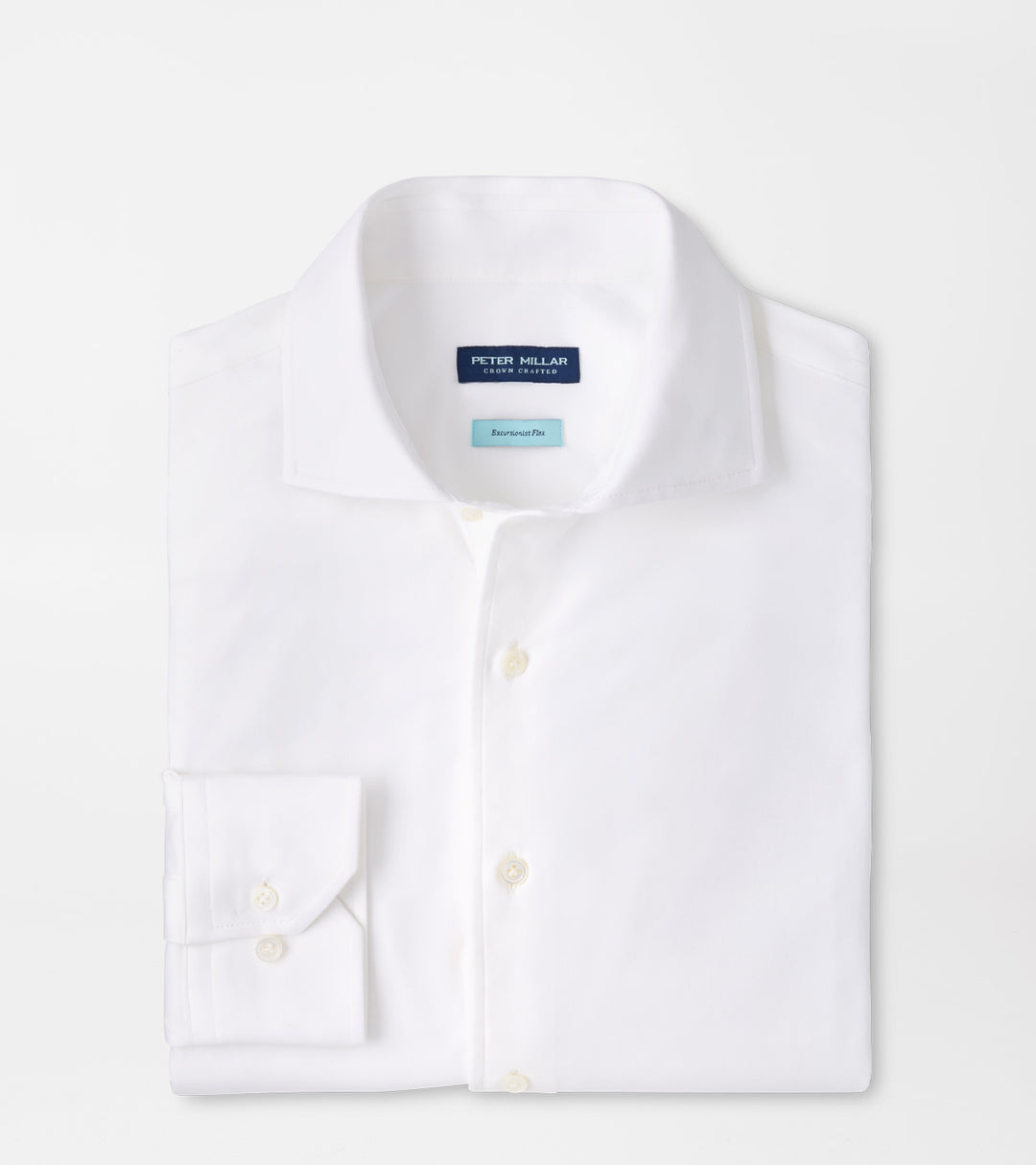 Peter Millar Excursionist Flex Solid Sport Shirt: White