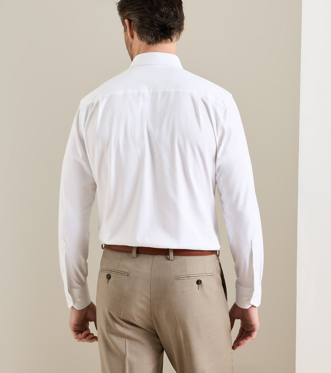 Peter Millar Excursionist Flex Solid Sport Shirt: White