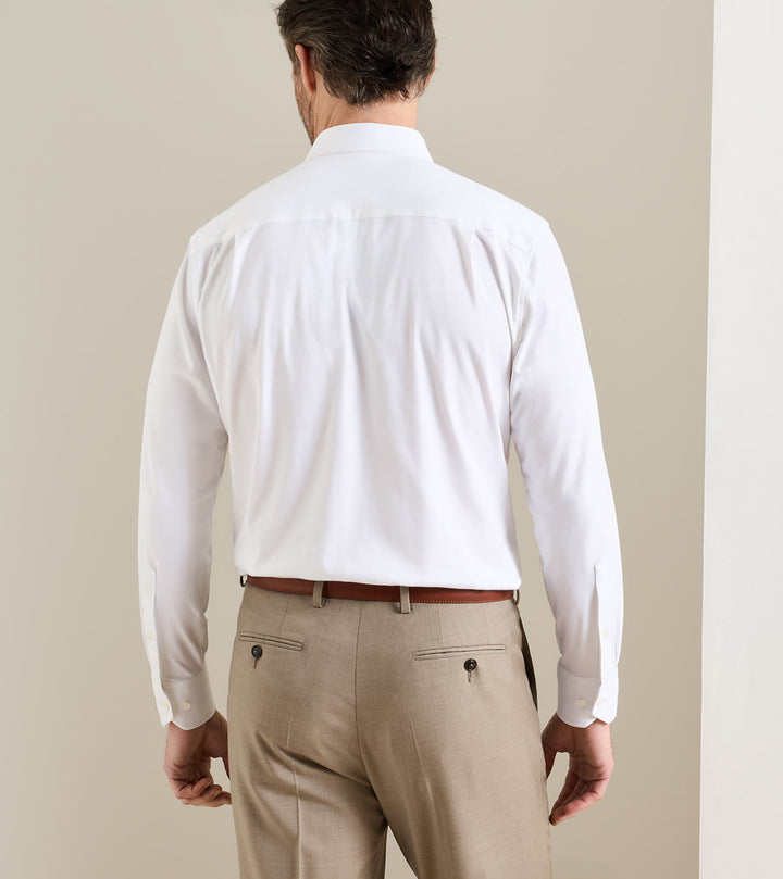 Peter Millar Excursionist Flex Solid Sport Shirt: White