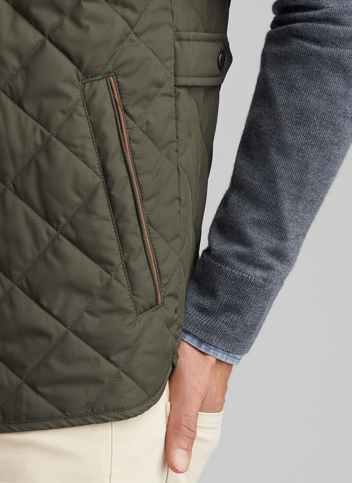 Peter Millar Essex Vest: Dark Olive