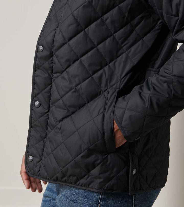 Peter Millar Suffolk Coat: Black