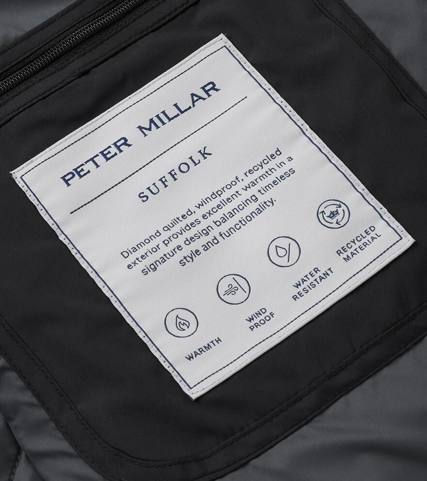 Peter Millar Suffolk Coat: Black