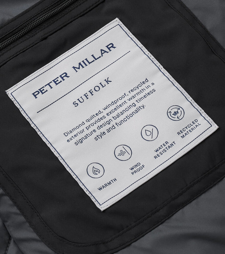 Peter Millar Suffolk Coat: Black