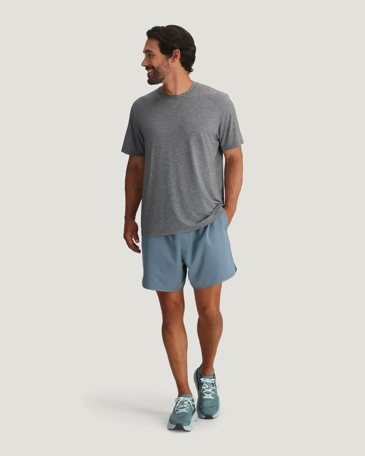 Free Fly Men's Elevate Lightweight Tee: Heather Grey
