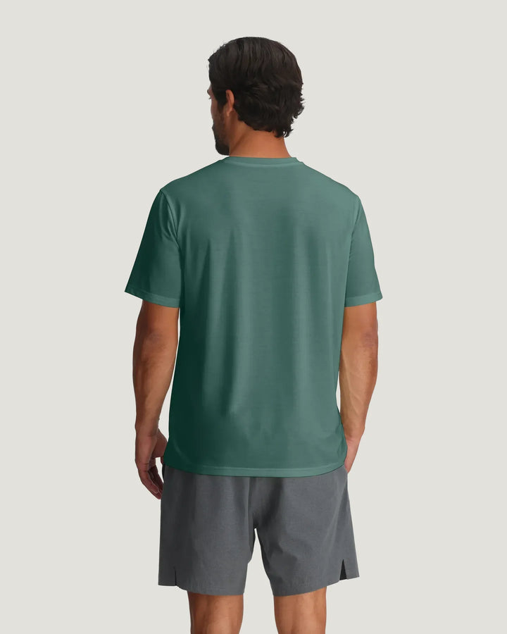 Free Fly Men's Elevate Lightweight Tee: Sea Pine