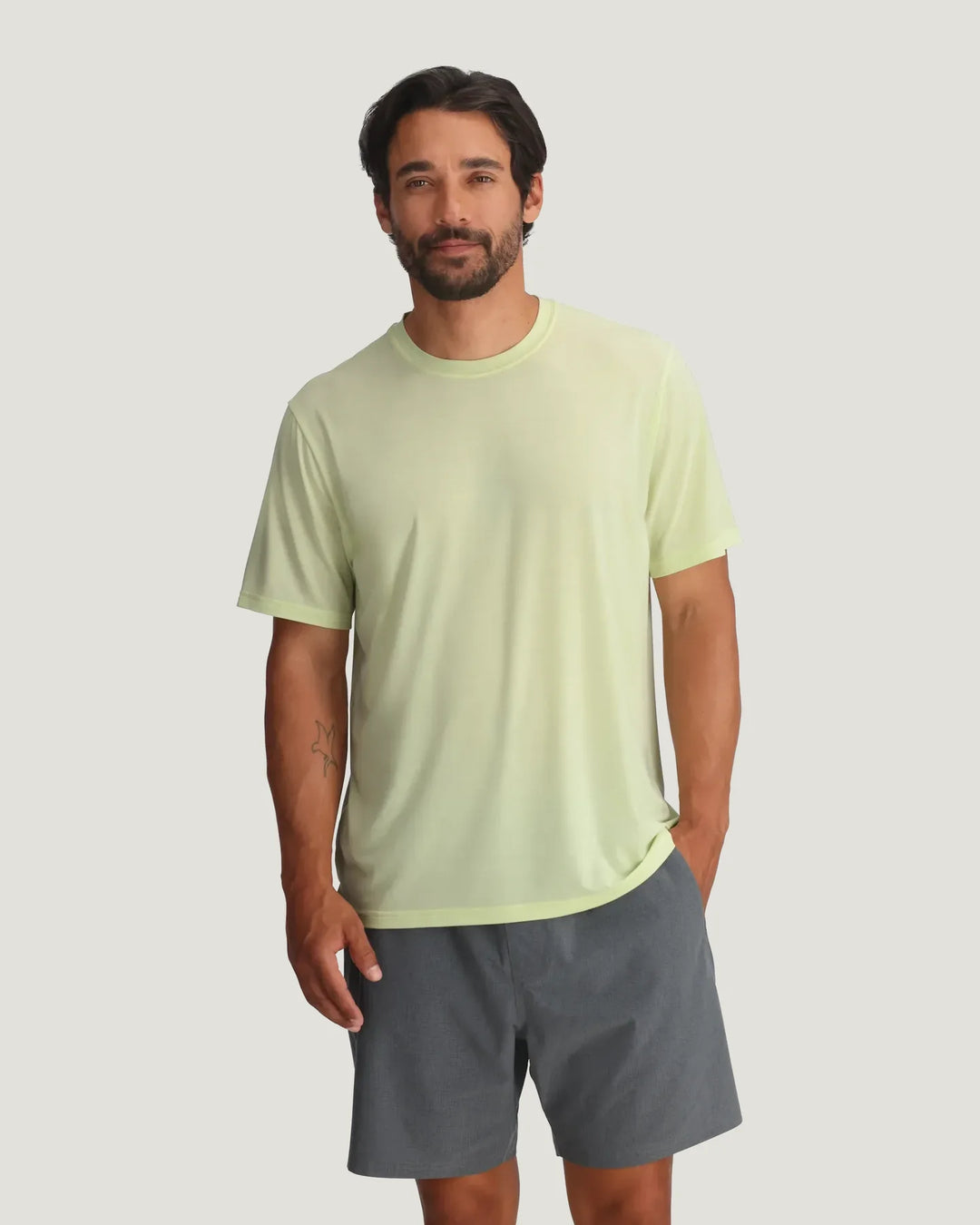 Free Fly Men's Elevate Lightweight Tee: Lime