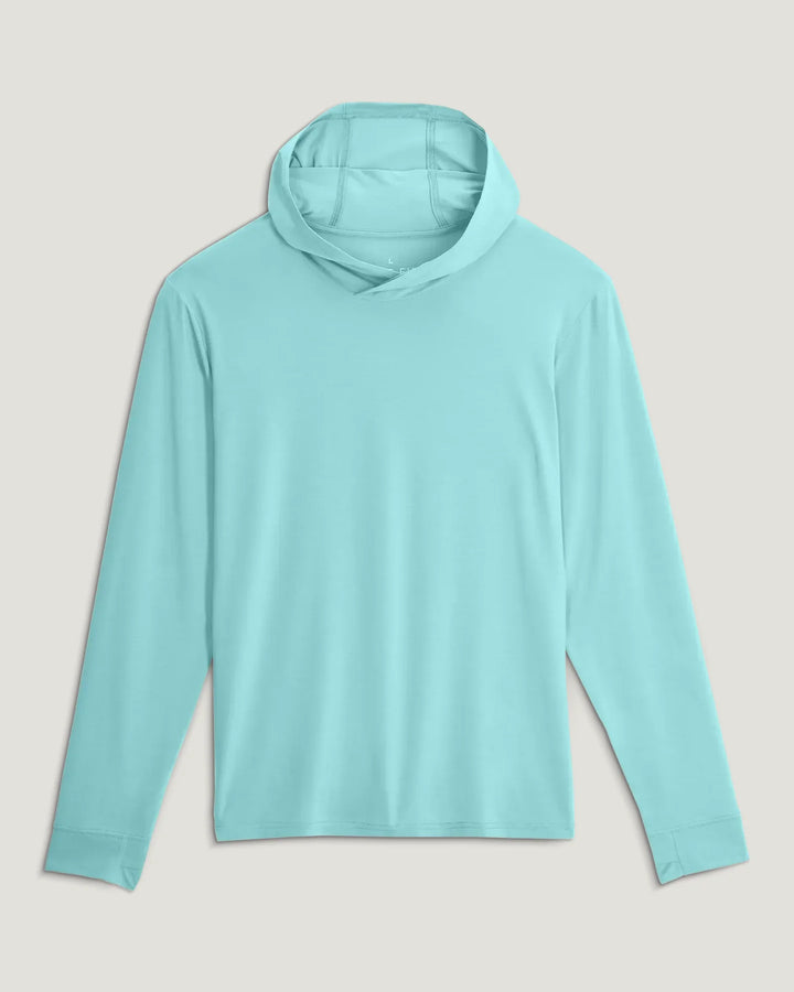 Free Fly Men's Elevate Lightweight Hoodie: Bahama Blue