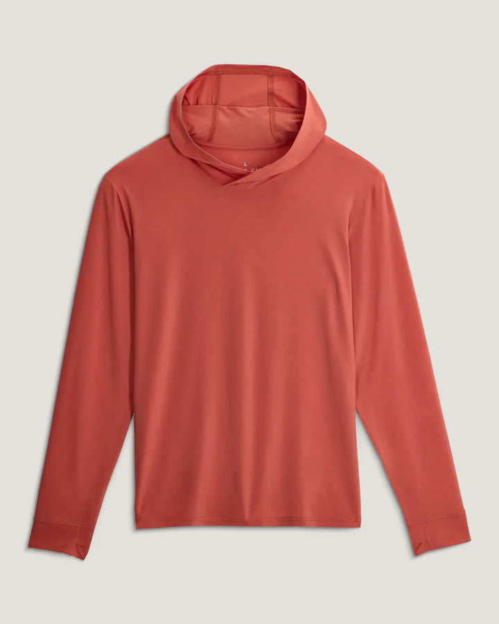 Free Fly Men's Elevate Lightweight Hoodie: Red Clay
