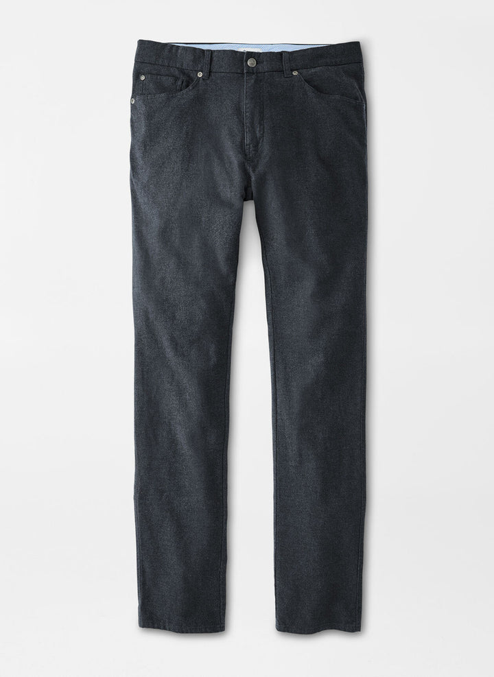 Peter Millar Cotton Flannel Five-Pocket Pant: Iron