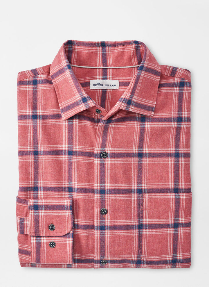 Peter Millar Hang Glider Cotton Sport Shirt: Blooming Dahlia