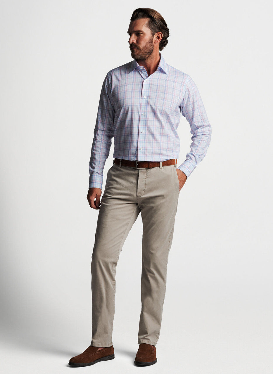 Peter Millar Crown Crafted Timbre Sport Shirt: Rosewood