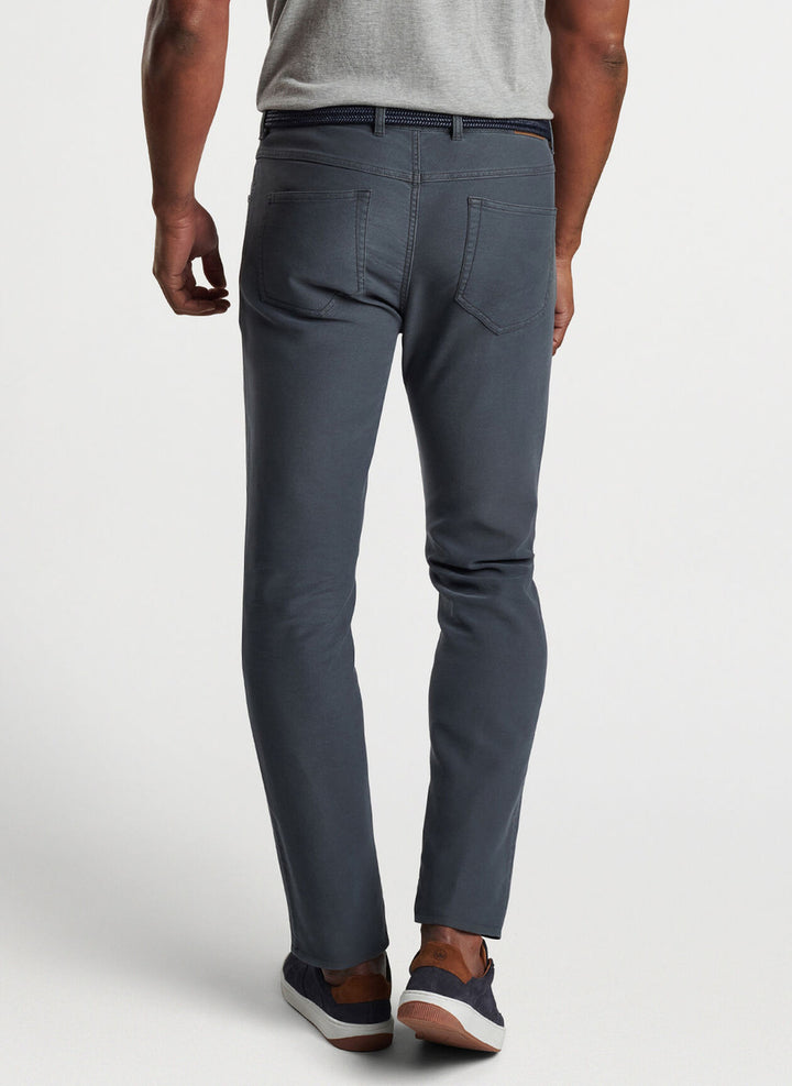 Peter Millar Coastline 5 Pocket Pant: Iron Grey (Back on Model)