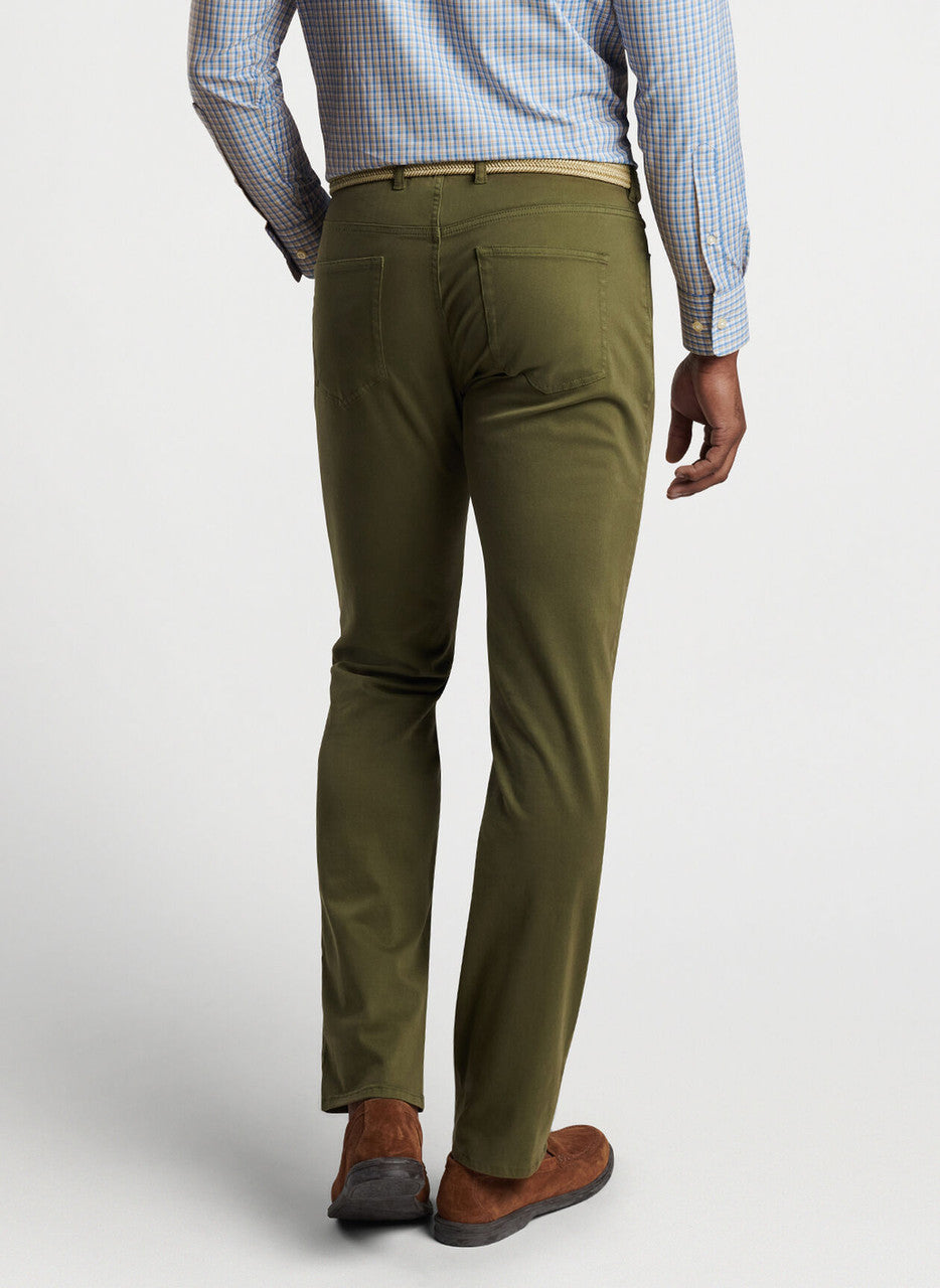 Peter Millar Ultimate Sateen Five-Pocket Pant: Juniper