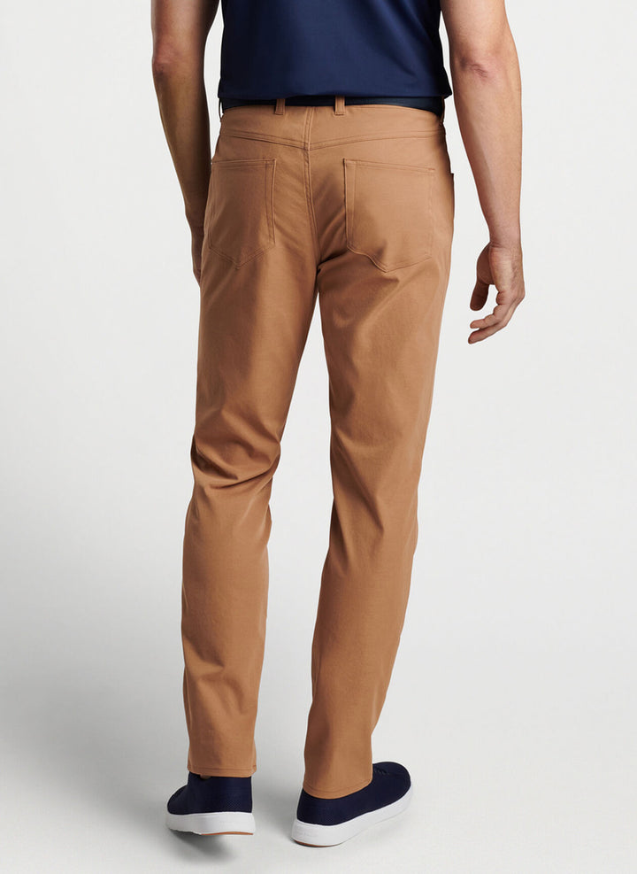 Peter Millar EB66 5 Pocket Pant: British Tan (Back on Model)