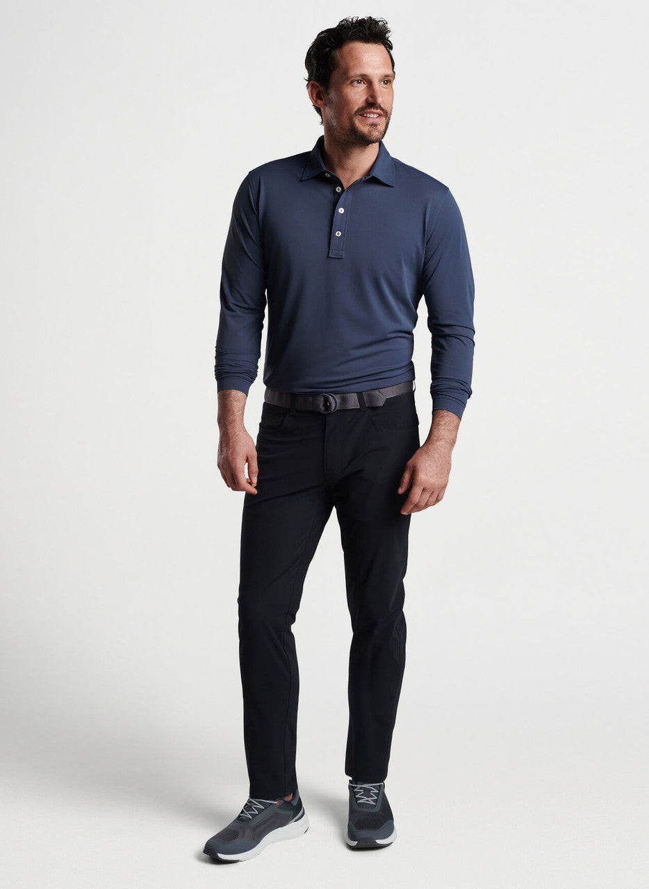 Peter Millar Bingham Performance Five-Pocket Pant: Black