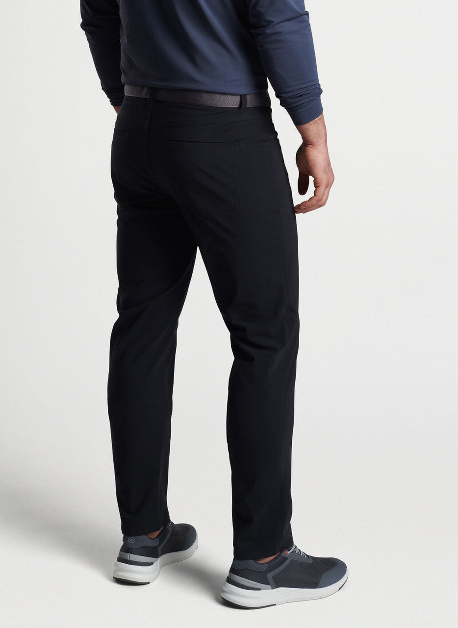 Peter Millar Bingham Performance Five-Pocket Pant: Black