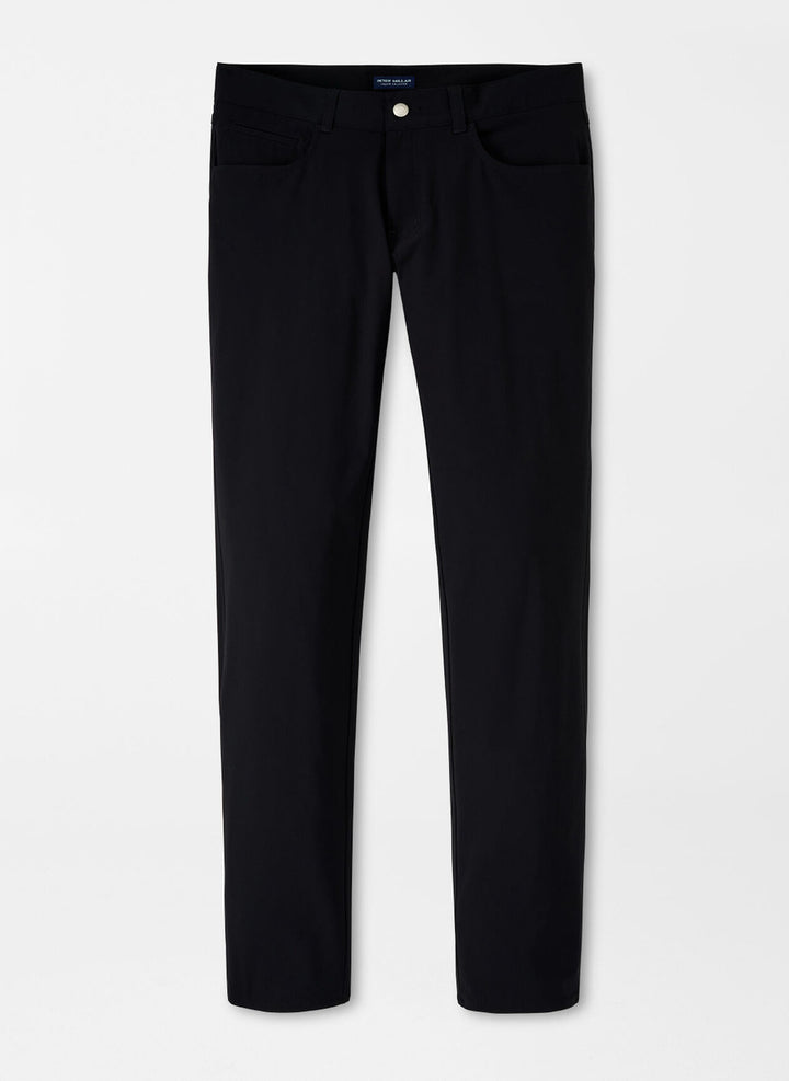 Peter Millar Bingham Performance Five-Pocket Pant: Black