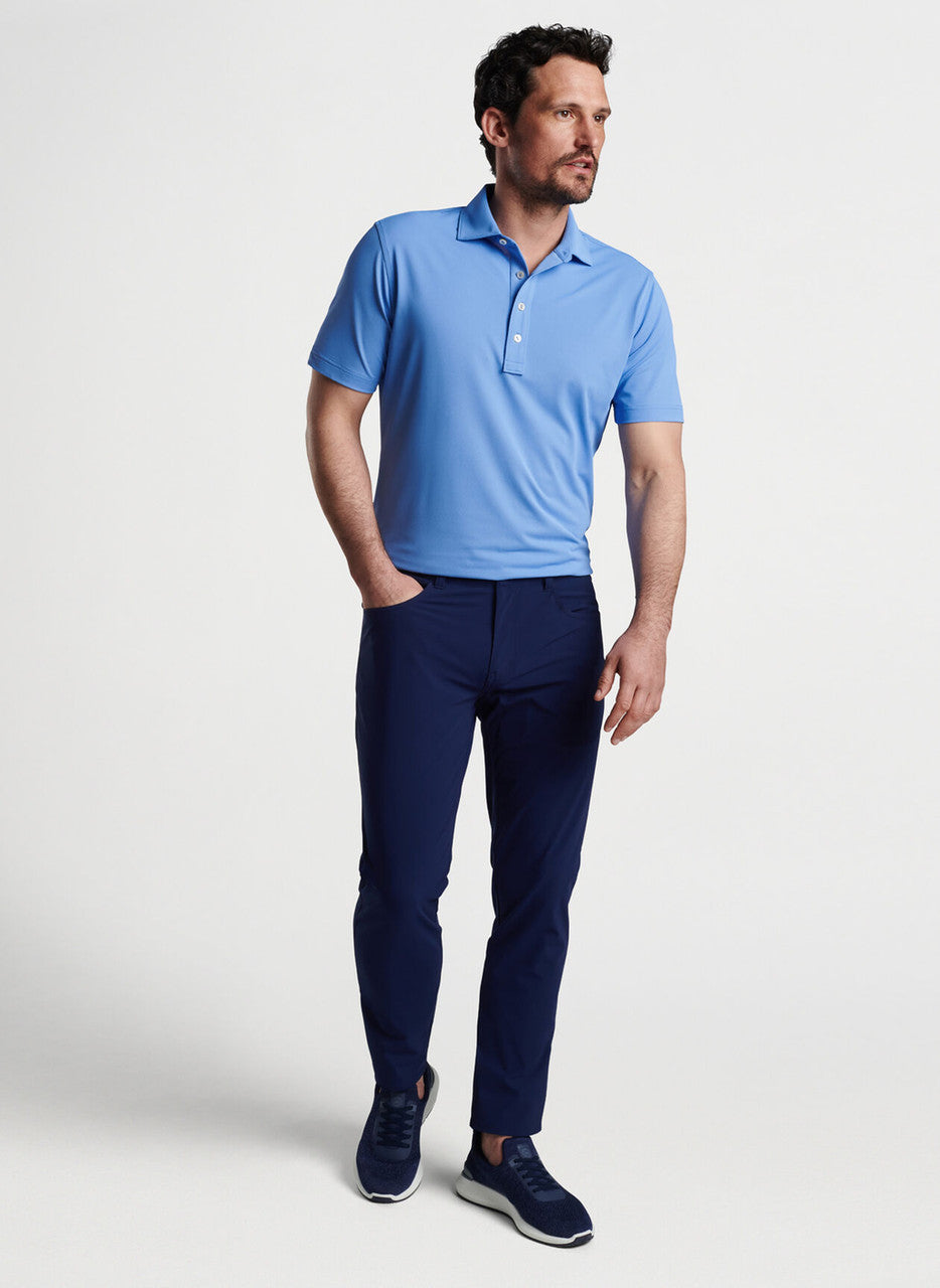 Peter Millar Bingham Performance Five-Pocket Pant: Navy