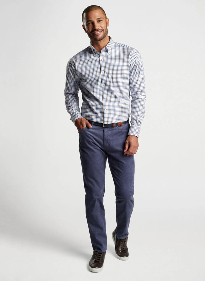 Peter Millar Superior Soft Corduroy Five-Pocket Pant: Astral Blue