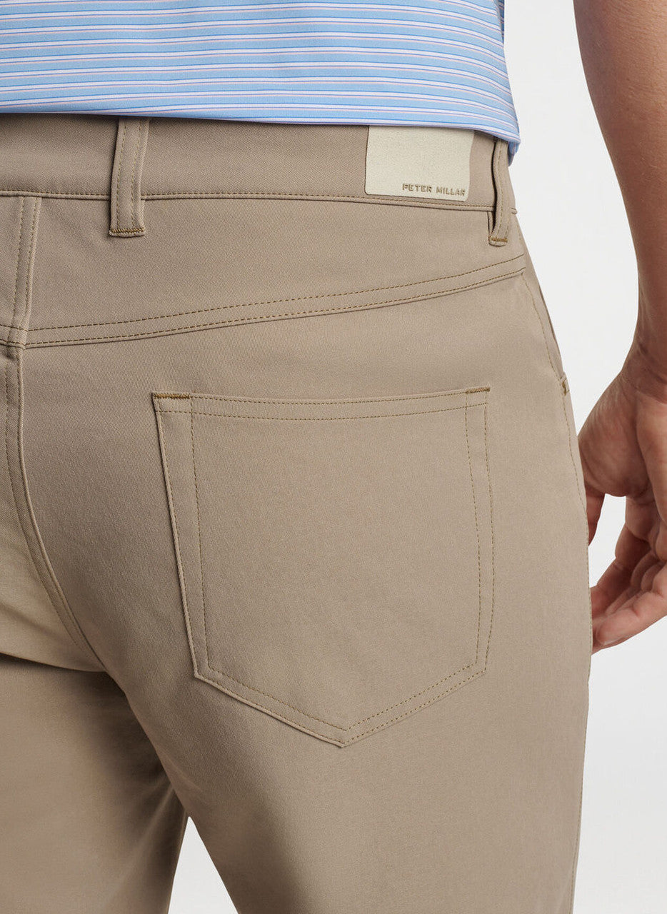 Peter Millar eb66 Performance Five-Pocket Pant: Dark Sand