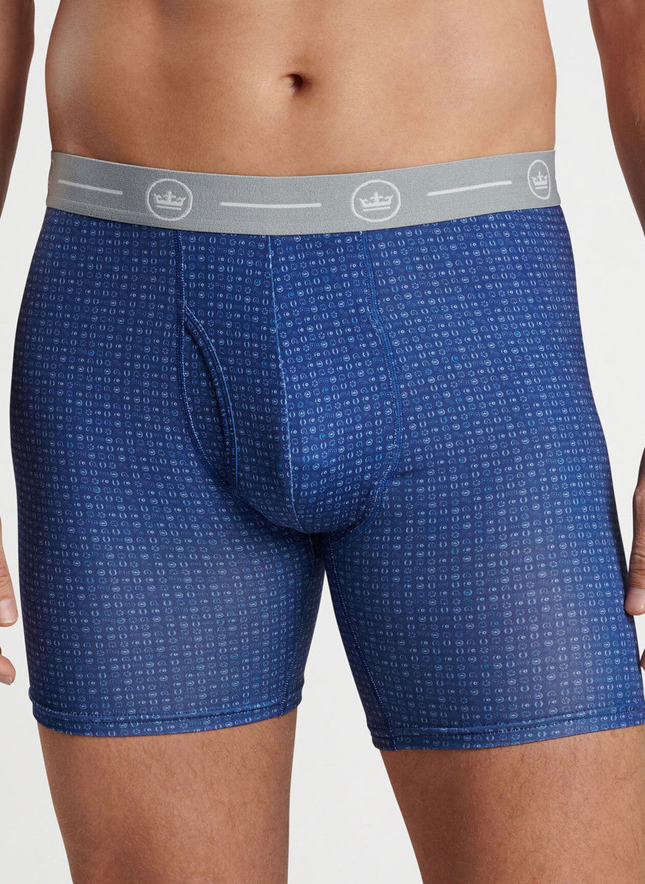 Peter Millar Take A Chance Performance Boxer Brief: Sport Navy