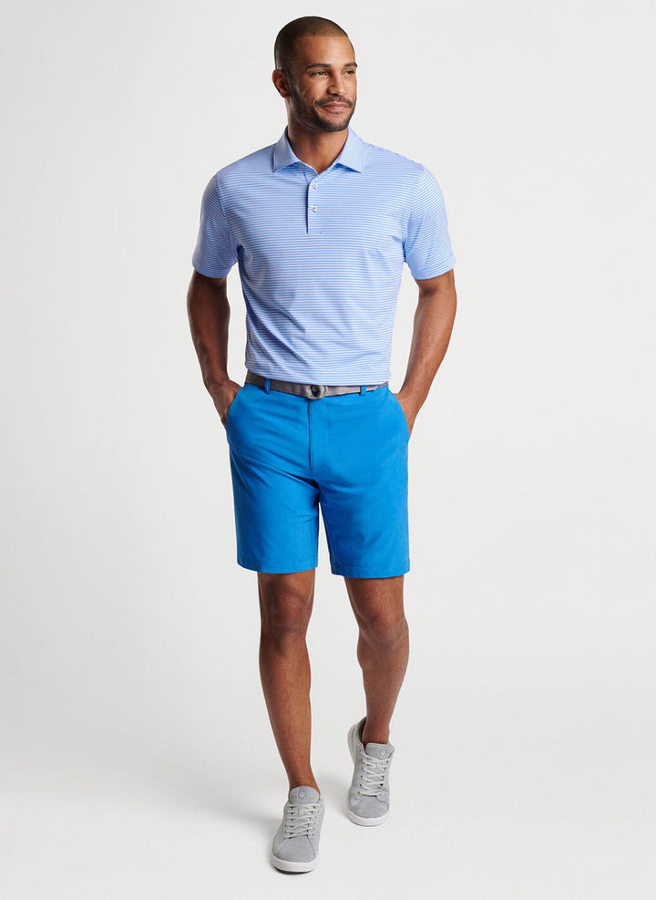 Peter Millar Cedar Performance Jersey Polo: Liberty Blue