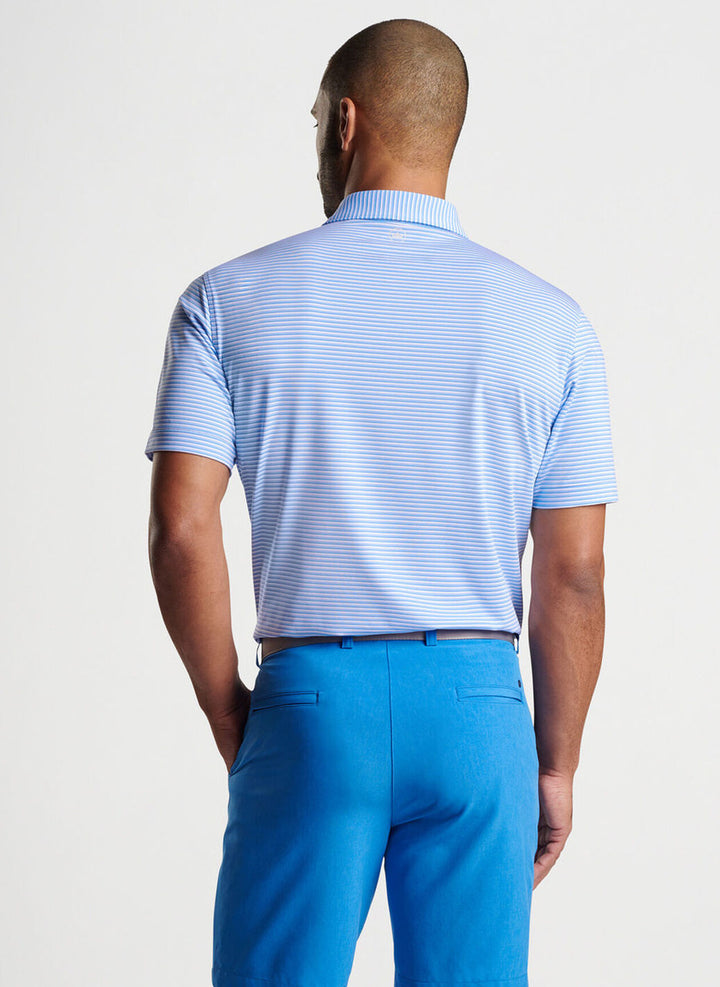 Peter Millar Cedar Performance Jersey Polo: Liberty Blue