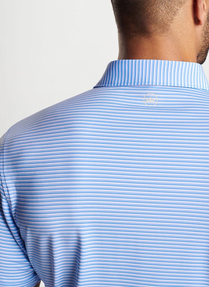 Peter Millar Cedar Performance Jersey Polo: Liberty Blue