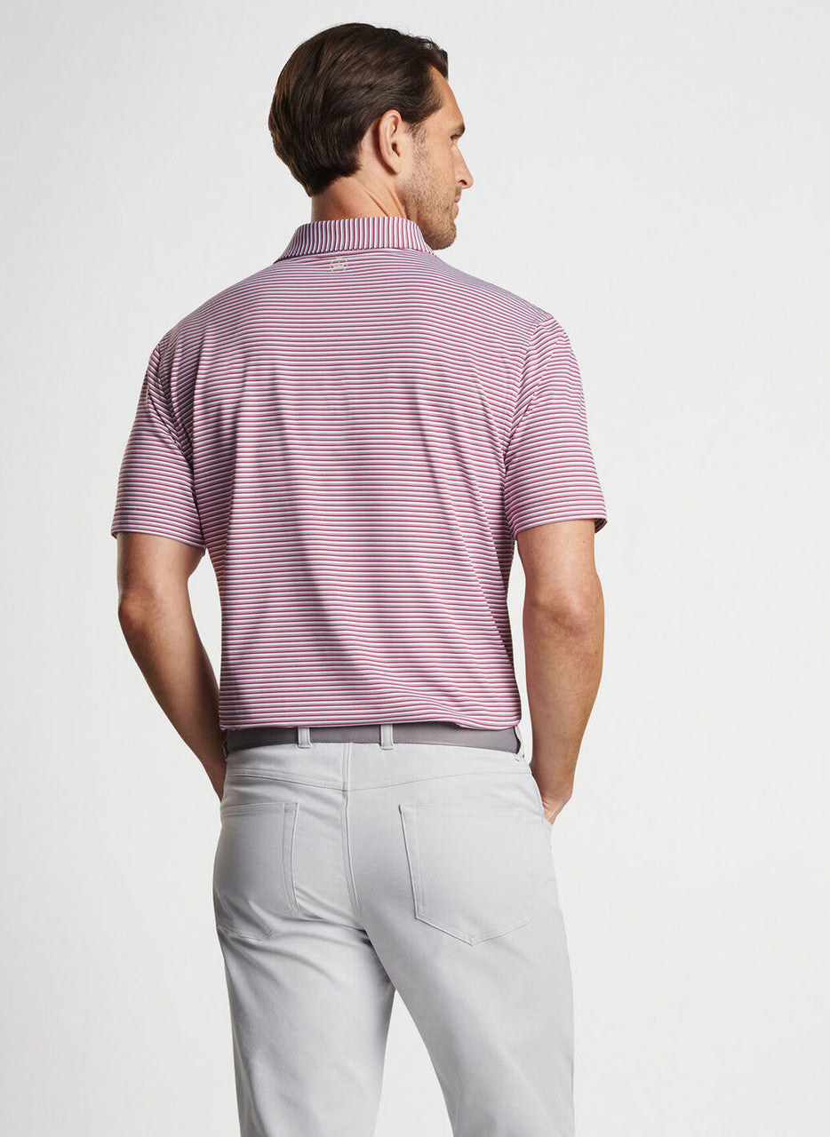 Peter Millar Cedar Performance Jersey Polo: Pomegranate