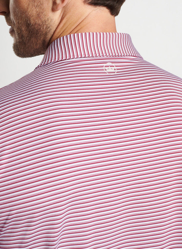 Peter Millar Cedar Performance Jersey Polo: Pomegranate