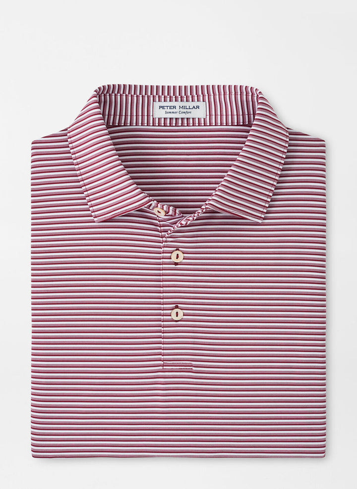 Peter Millar Cedar Performance Jersey Polo: Pomegranate