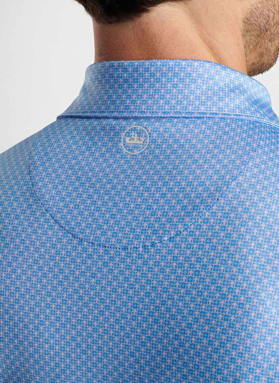 Peter Millar North Flight Performance Jersey Polo: Liberty Blue