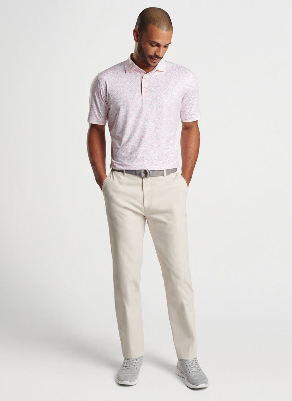 Peter Millar Marine Navigation Performance Jersey Polo: White