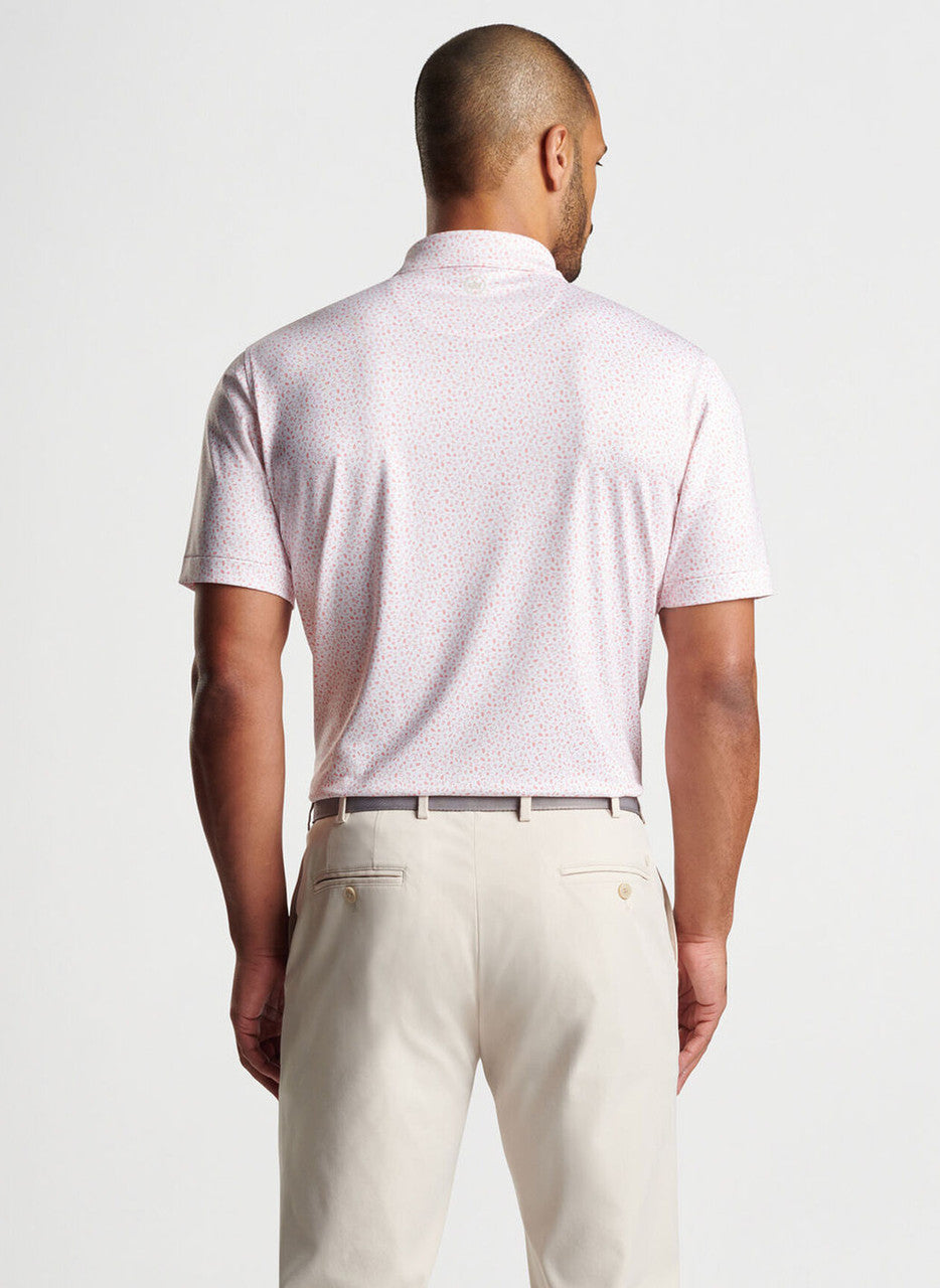 Peter Millar Marine Navigation Performance Jersey Polo: White