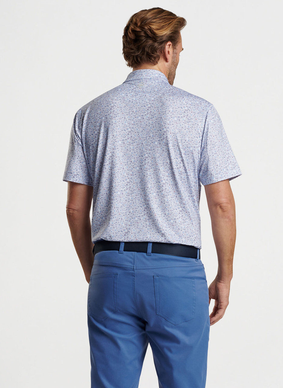 Peter Millar Bootleggers Performance Jersey Polo: White