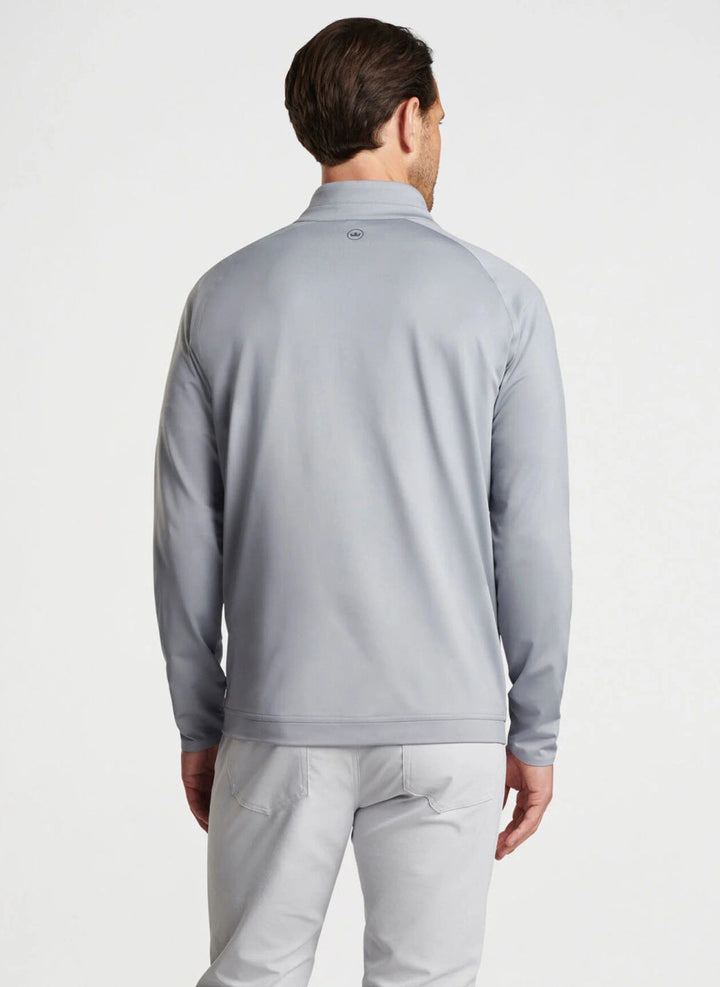 Peter Millar Verge Performance Quarter-Zip: Gale Grey