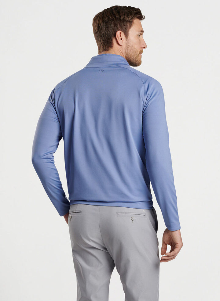 Peter Millar Verge Performance Quarter-Zip: Velvet Plum