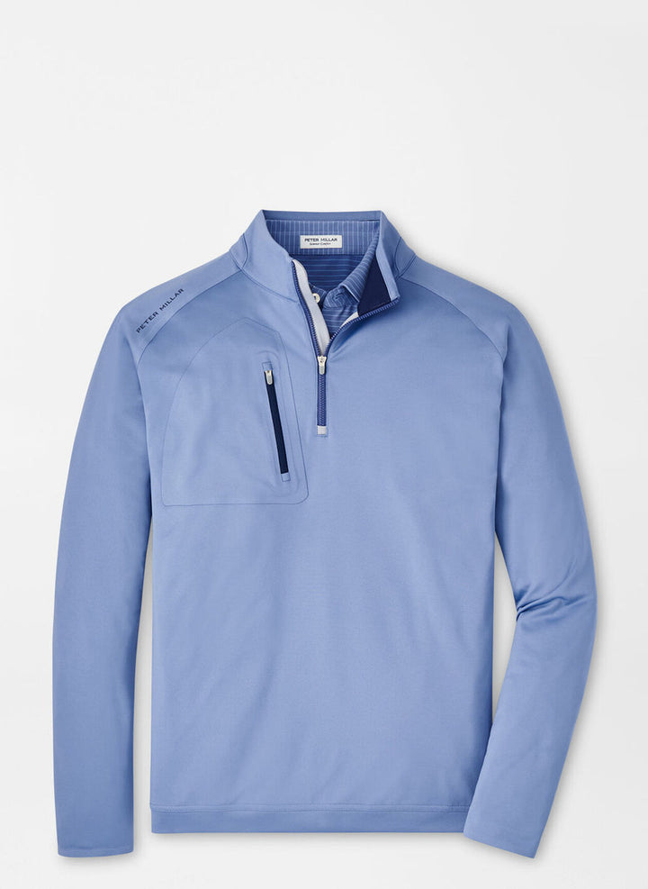 Peter Millar Verge Performance Quarter-Zip: Velvet Plum