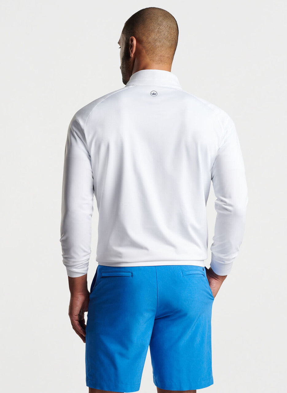 Peter Millar Verge Performance Quarter-Zip: White