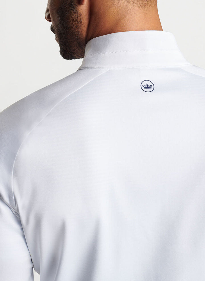 Peter Millar Verge Performance Quarter-Zip: White